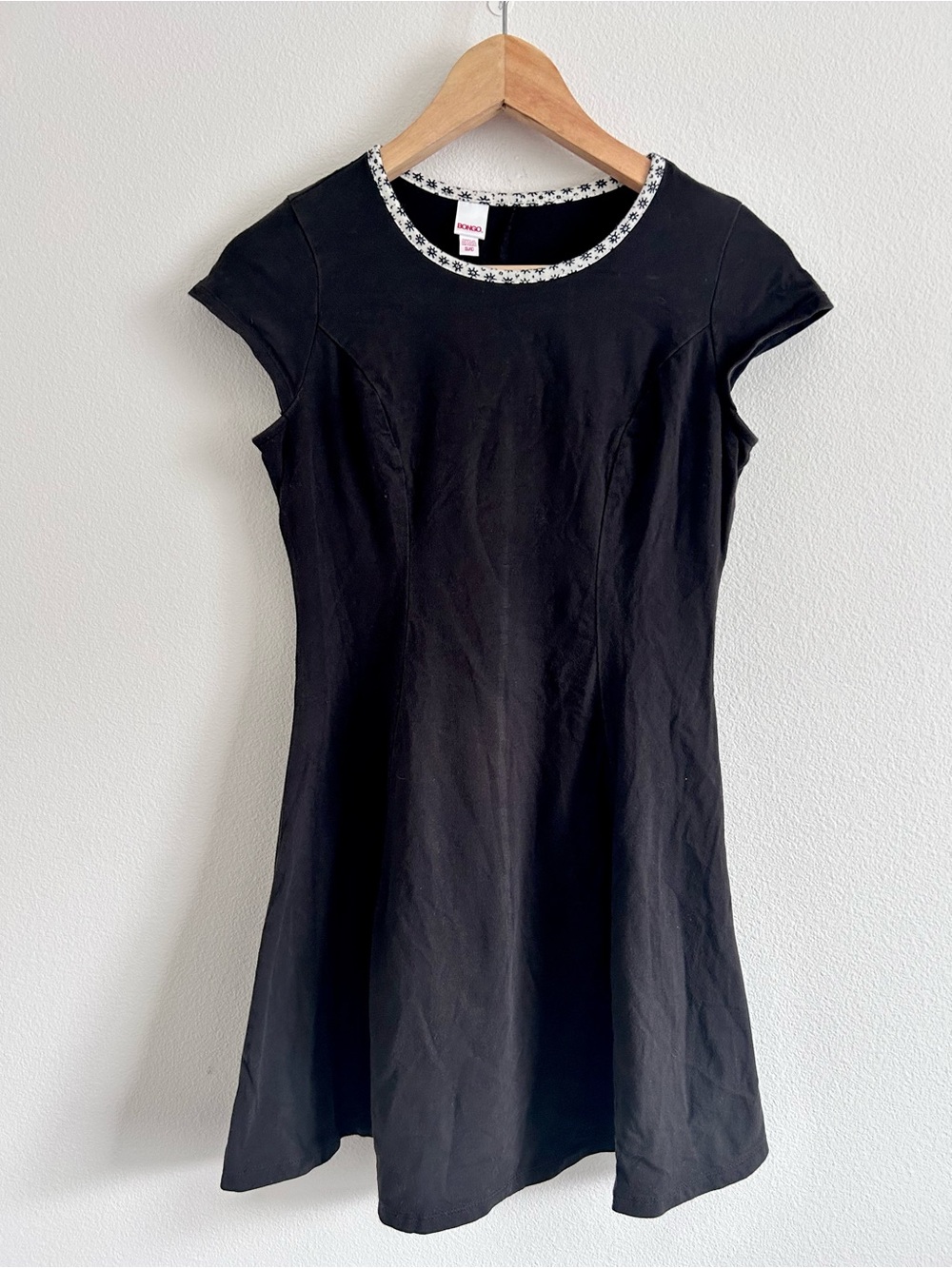 BONGO Black Stretch Fit and Flare Mini Dress | Size Small